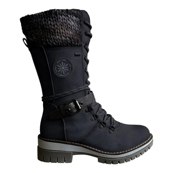 Cher | Damen Winterstiefel mit Fleecefutter-Schwarz-36-Becker Boutique