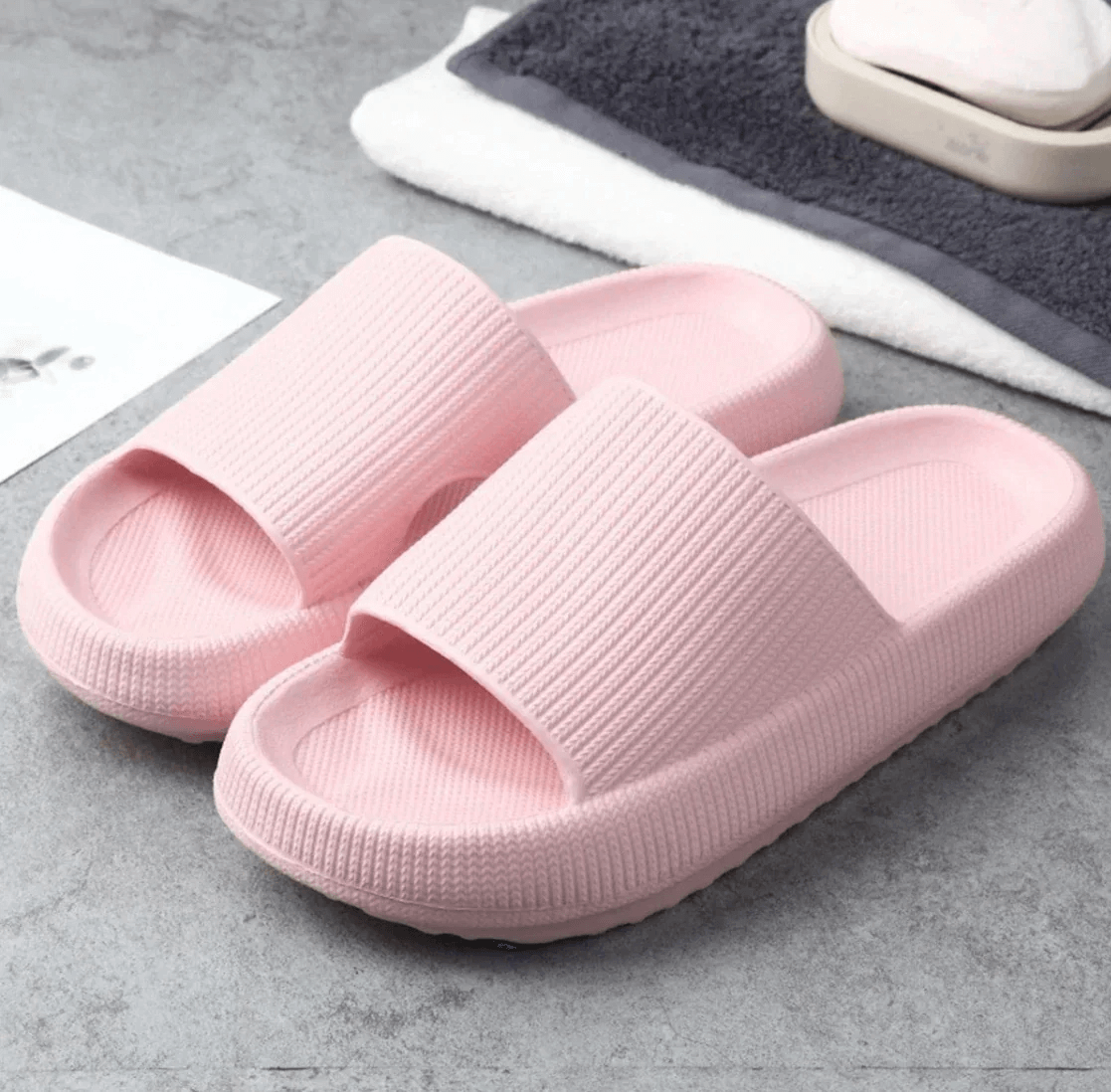 Cloudy | Slipper-Sandalen mit dicker Sohle-Becker Boutique