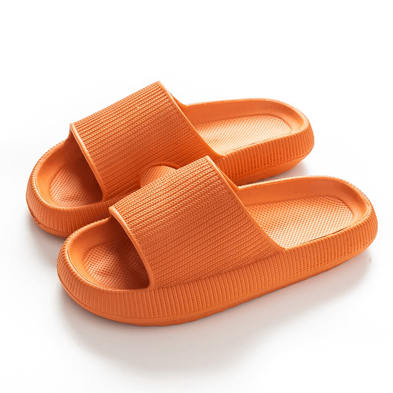 Cloudy | Slipper-Sandalen mit dicker Sohle-orange-34-35-Becker Boutique