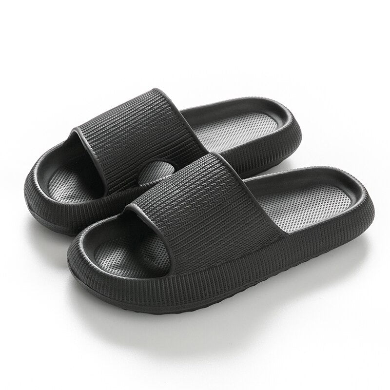 Cloudy | Slipper-Sandalen mit dicker Sohle-schwarz-34-35-Becker Boutique