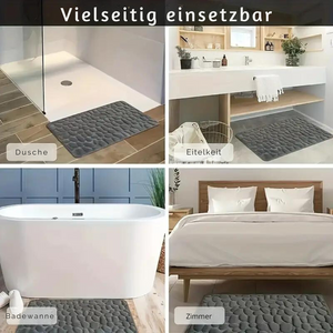 Cobble | Rutschfeste Luxus-Badematte aus Memory Foam-Becker Boutique