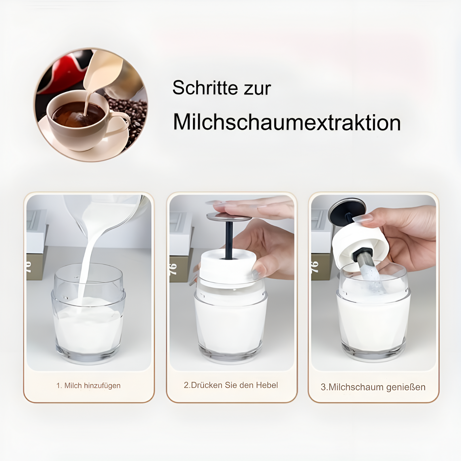 Coffee2Go | Tragbare Espressomaschine und Milchaufschäumer-Becker Boutique