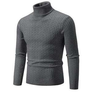 Constantin | Strickpulli mit Rollkragen-Dunkelgrau-M-Becker Boutique