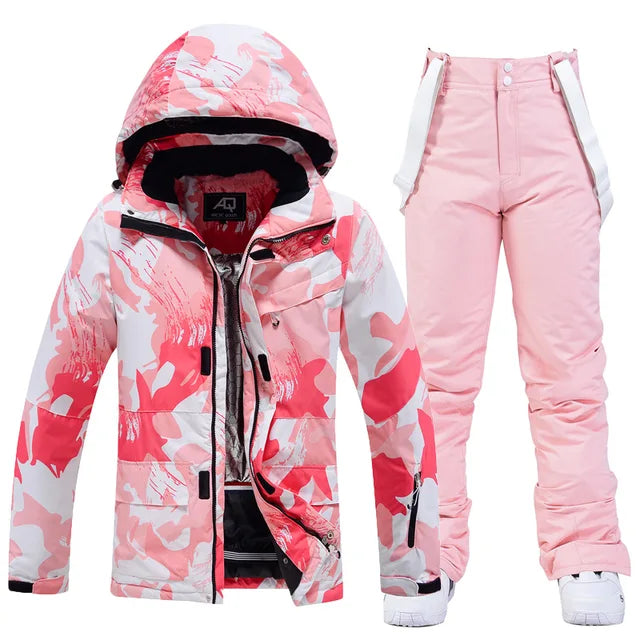 Coralie | Schöner Skianzug für Frauen-Rosa-XS-Becker Boutique