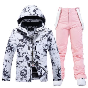 Coralie | Schöner Skianzug für Frauen-Schwarz und Rosa-XS-Becker Boutique