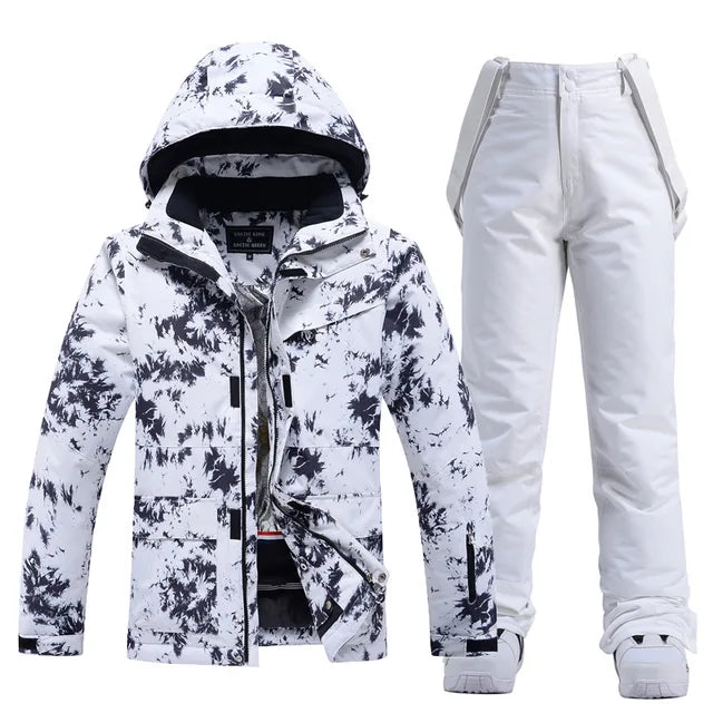 Coralie | Schöner Skianzug für Frauen-Schwarz und Weiß-XS-Becker Boutique