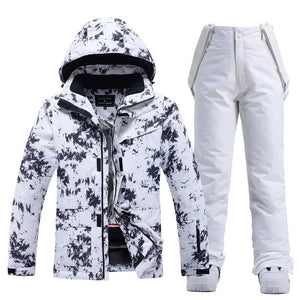 Coralie | Schöner Skianzug für Frauen-Schwarz und Weiß-XS-Becker Boutique