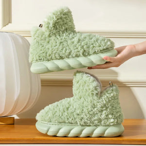 Cozy | Warme Fleece-Hausschuhe-Grün-36-37-Becker Boutique