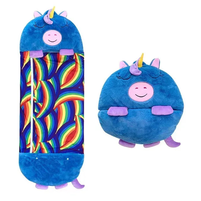 CozyNest | Bunter Schlafsack für Kinder-Blau-135x50cm-Becker Boutique