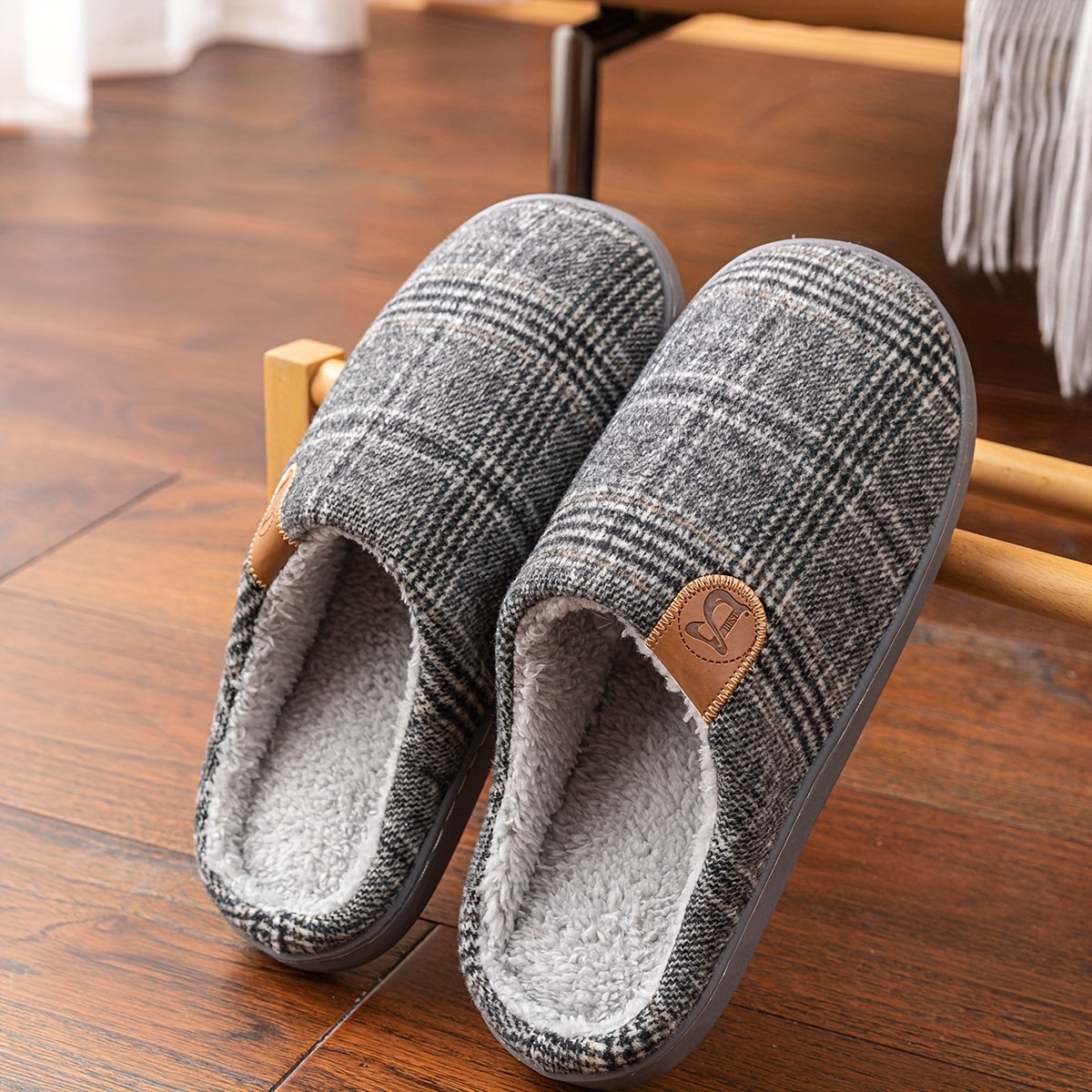 CozyStep | Weiche Plüsch-Hausschuhe mit Flauschigem Futter – Perfekt für Herbst und Winter-Becker Boutique