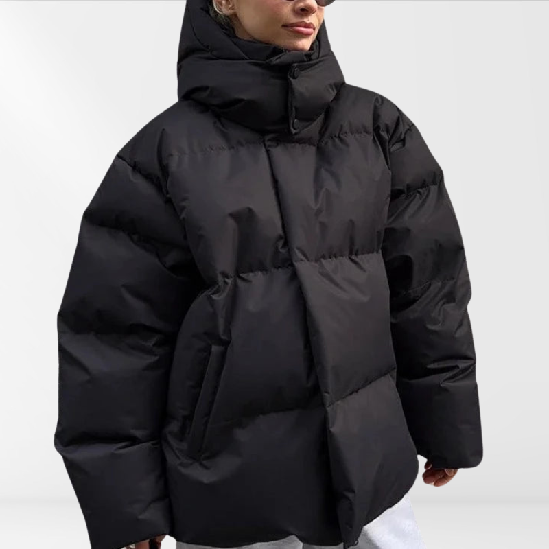 Craft | Monochromatische Damen Winterjacke mit Kapuze und Baumwollfüllung