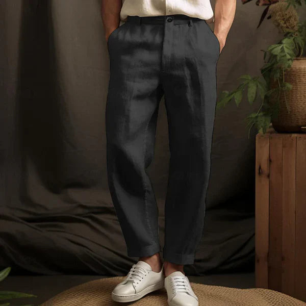 Danko | Leichte hose für Männer mit lockerer Passform-Schwarz-M-Becker Boutique