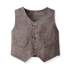 Boys Vest Suit Set | Suspenders Outfit