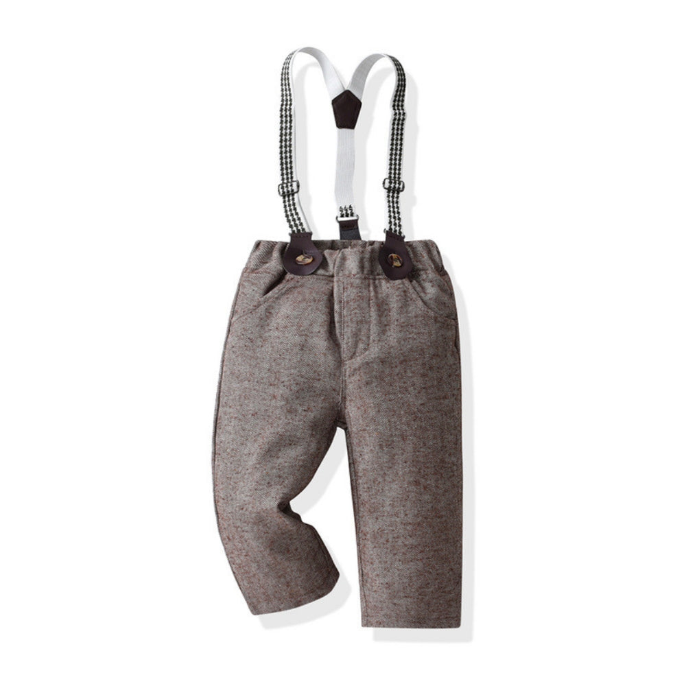 Boys Vest Suit Set | Suspenders Outfit