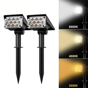 Deluxe Solar | Kabellose LED-Solar-Gartenstrahler-Becker Boutique