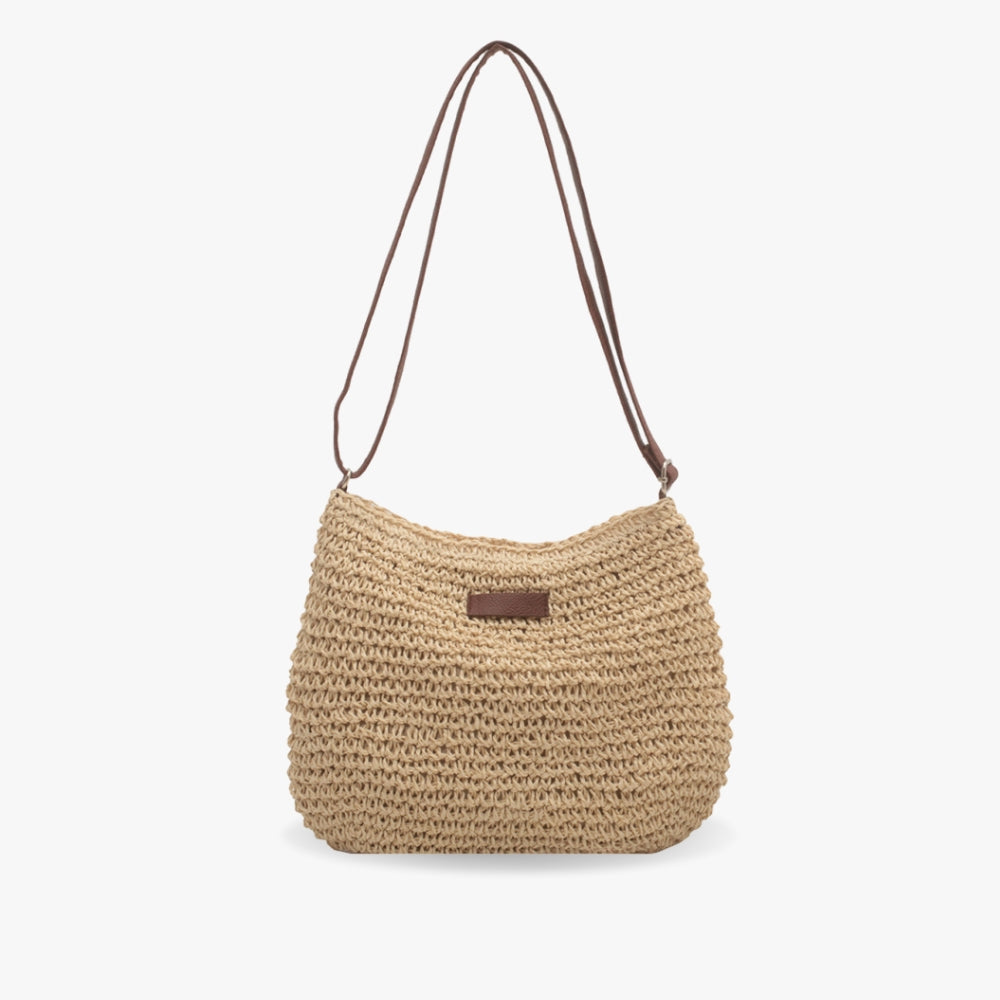 Sadie | Gewebte Tasche mit Lederriemen