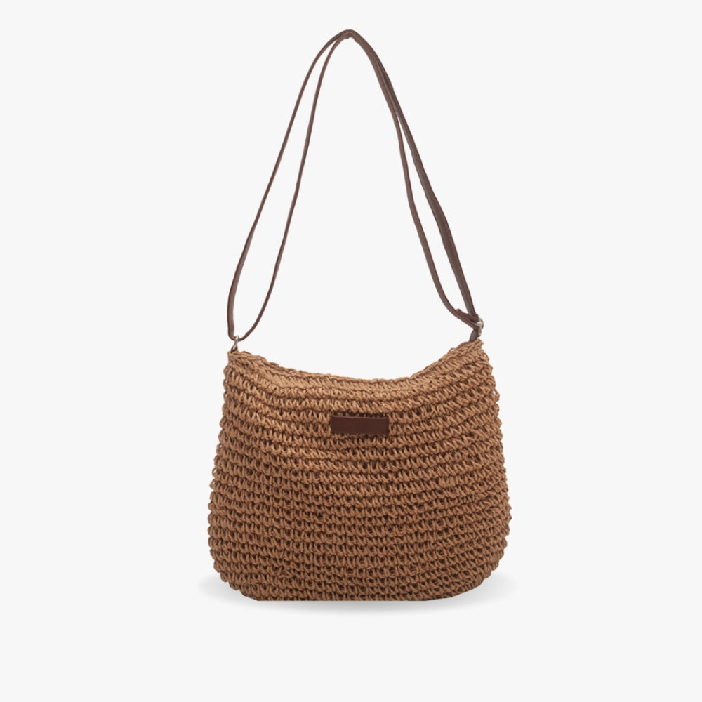 Sadie | Gewebte Tasche mit Lederriemen