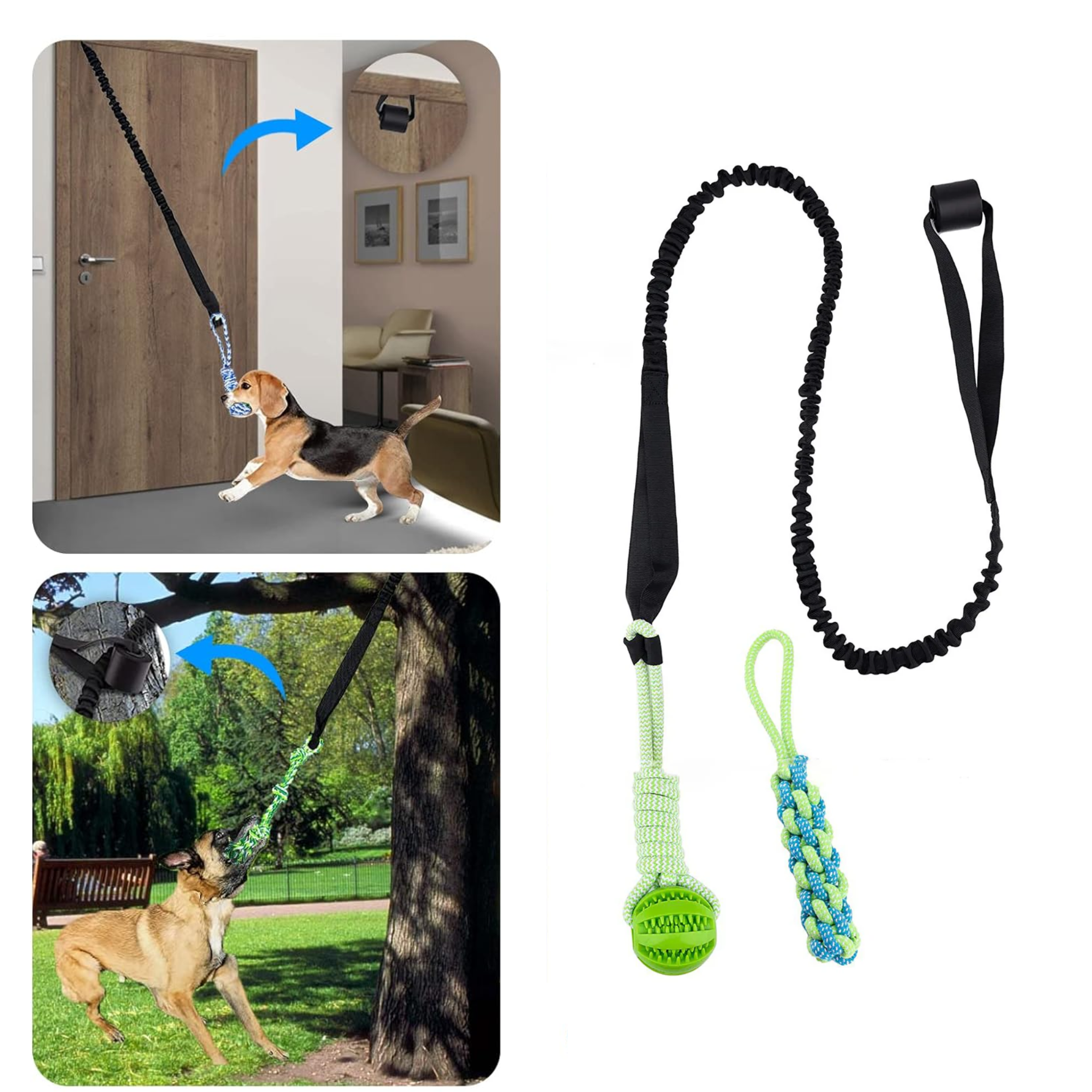 DogTug | Hundeballspielzeug mit Seil - bissfest-Becker Boutique