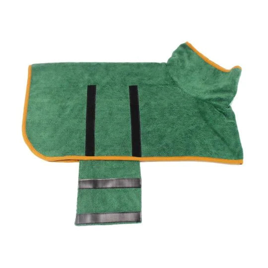 DogyDry | Absorbierende und trocknende Bademäntel für Hunde-Grün-XS-Becker Boutique