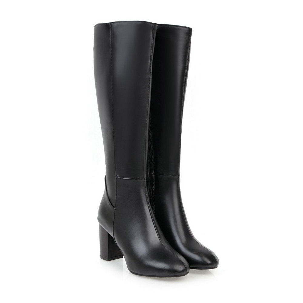 Damen Kniehohe Stiefel | Reissverschluss