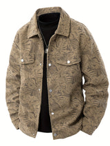 Falck | Casual men's corduroy jacket for spring with button placket