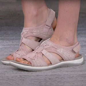 Easywalk | Orthopädische Sommersandalen mit Fußgewölbestütze-Rosa-35-Becker Boutique
