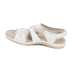 Easywalk | Orthopädische Sommersandalen mit Fußgewölbestütze-Weiß-35-Becker Boutique