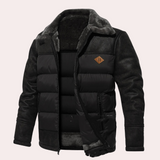 Men's quilted jacket | With soft collar | Winter