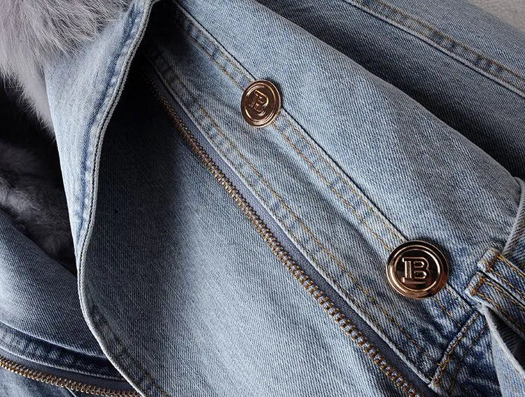 Eliza | Elegance Denim & Pelz Jacke-Becker Boutique