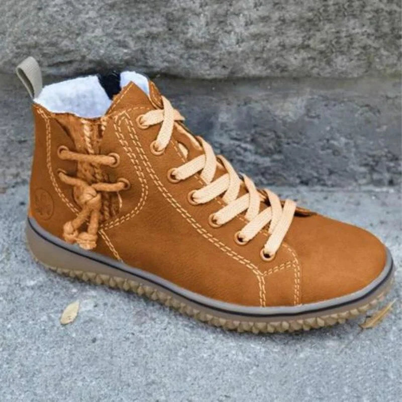 Elvera | Zeitlose Vintage-Stiefel aus Leder-Braun-35-Becker Boutique