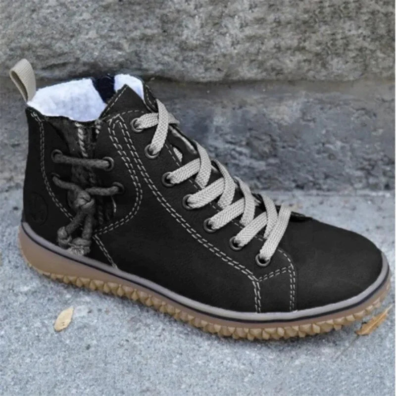 Elvera | Zeitlose Vintage-Stiefel aus Leder-Schwarz-35-Becker Boutique