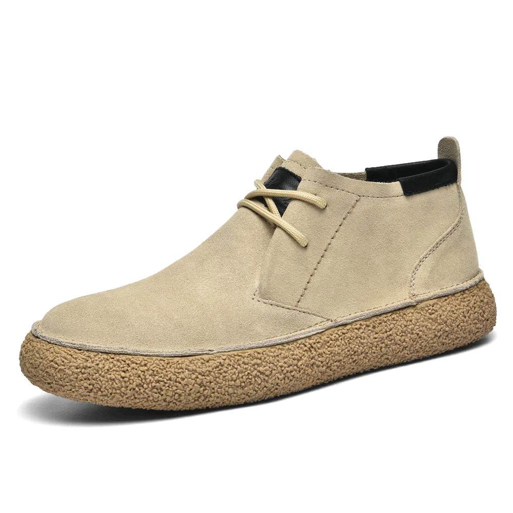 Emiliano | Mid-top Stiefel aus Wildleder-Beige-38-Becker Boutique