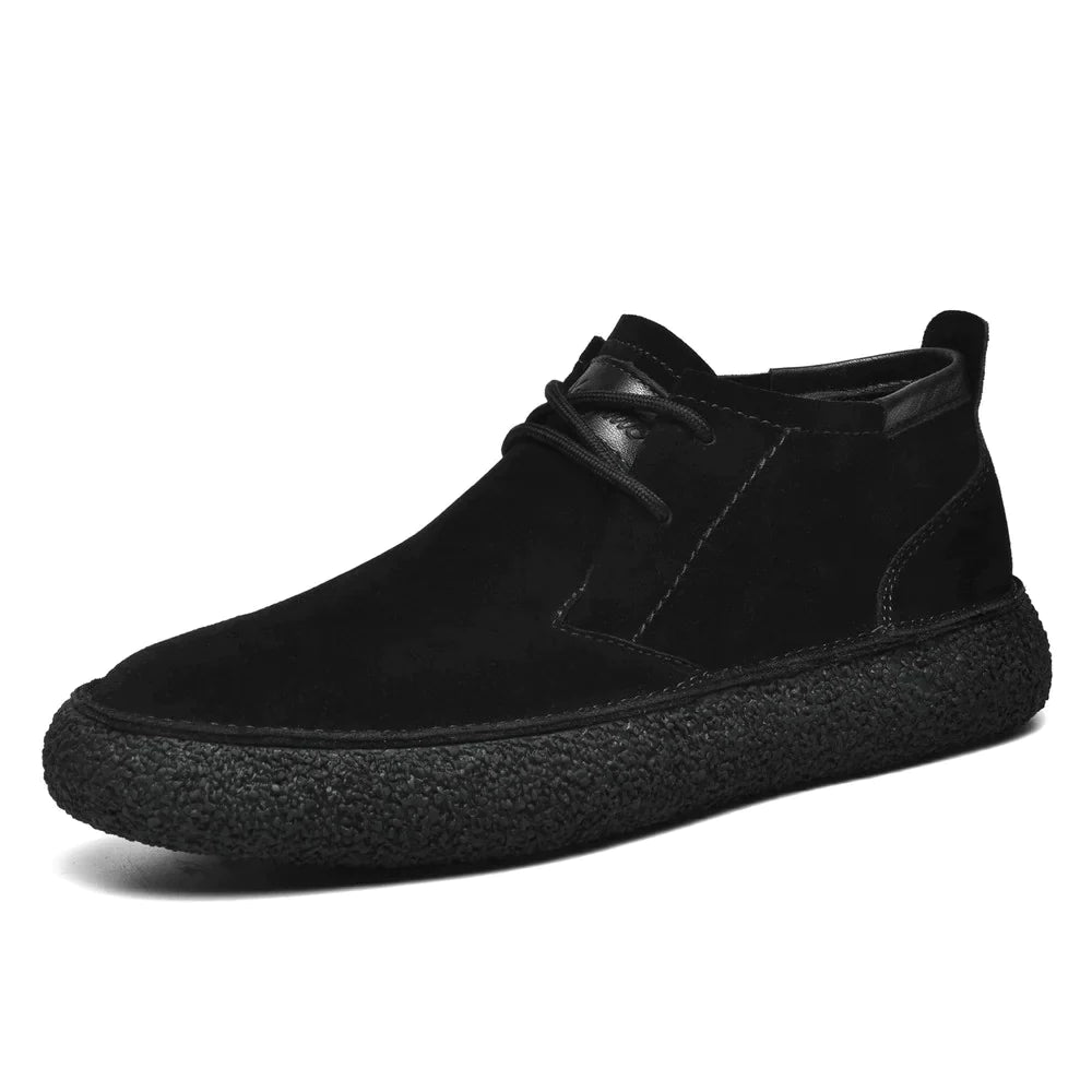 Emiliano | Mid-top Stiefel aus Wildleder-Schwarz-38-Becker Boutique