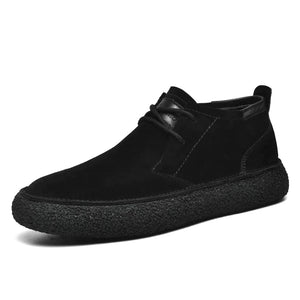 Emiliano | Mid-top Stiefel aus Wildleder-Schwarz-38-Becker Boutique