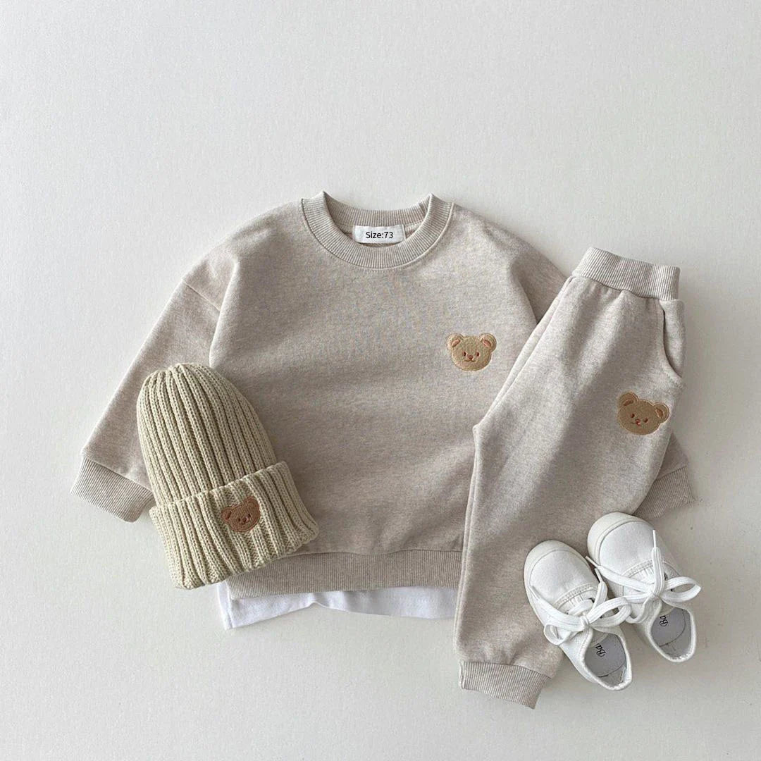 Kinder Jogginganzug | Bärenmotiv Hose & Sweatshirt