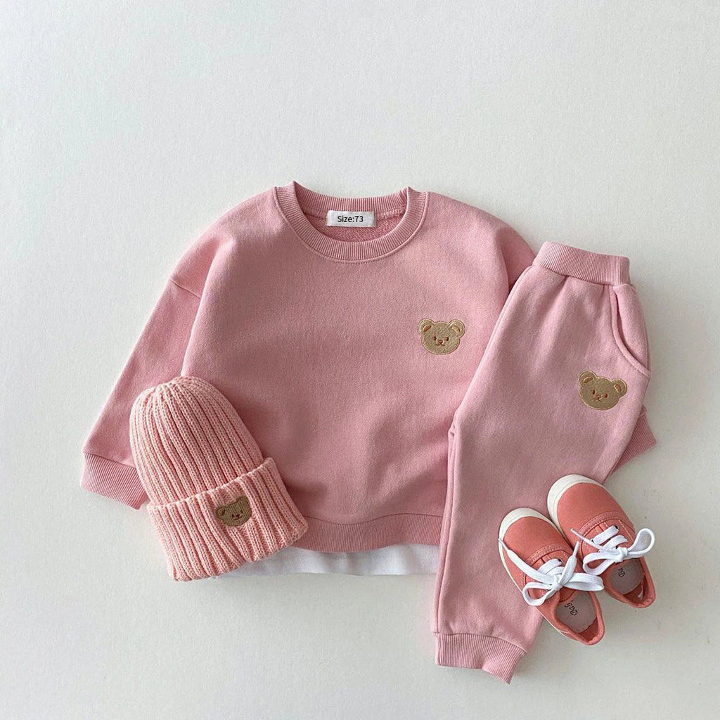 Kinder Jogginganzug | Bärenmotiv Hose & Sweatshirt