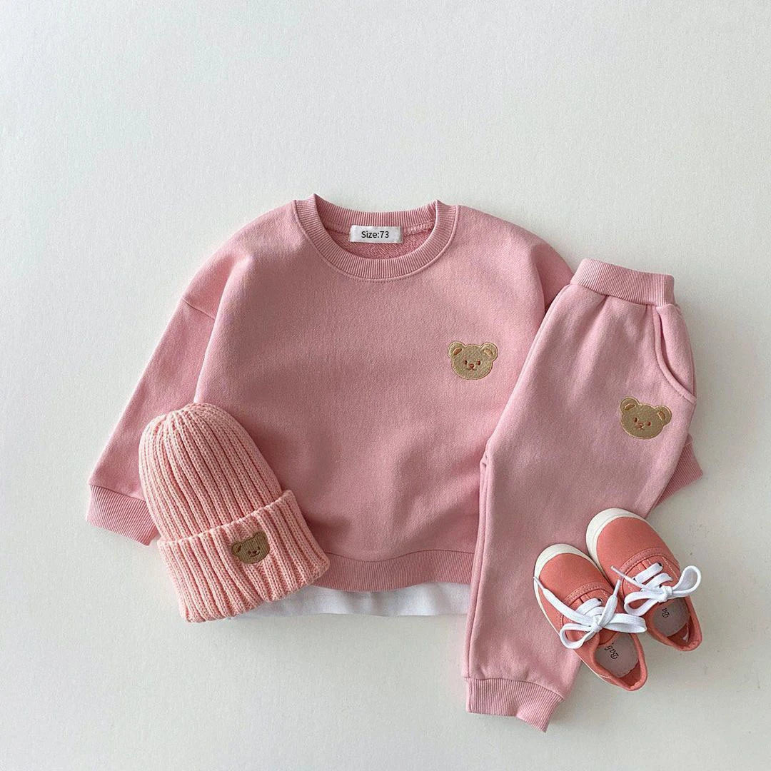 Kinder Jogginganzug | Bärenmotiv Hose & Sweatshirt
