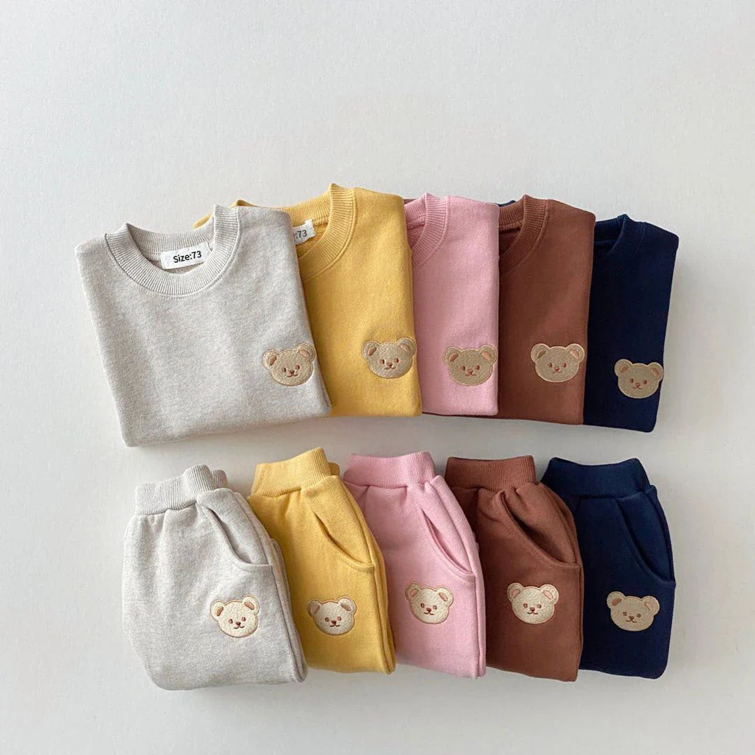 Kinder Jogginganzug | Bärenmotiv Hose & Sweatshirt