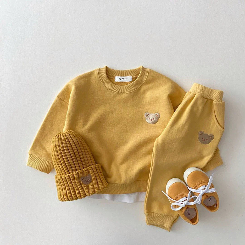 Kinder Jogginganzug | Bärenmotiv Hose & Sweatshirt