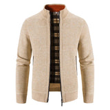 Felix | Business-Strickjacke für Männer-Beige-XS-Becker Boutique