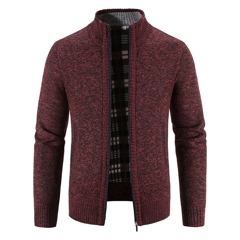 Felix | Business-Strickjacke für Männer-Rot-XS-Becker Boutique