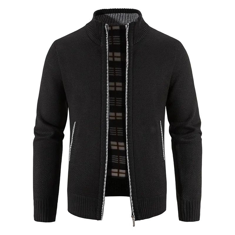 Felix | Business-Strickjacke für Männer-Schwarz-XS-Becker Boutique
