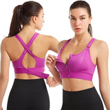 FitBra | Activewear-Sport-BH mit Frontreißverschluss-Rosa-S-Becker Boutique