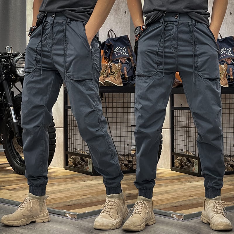 Flint | Dehnbare Cargohose für Männer-Grau-S-Becker Boutique