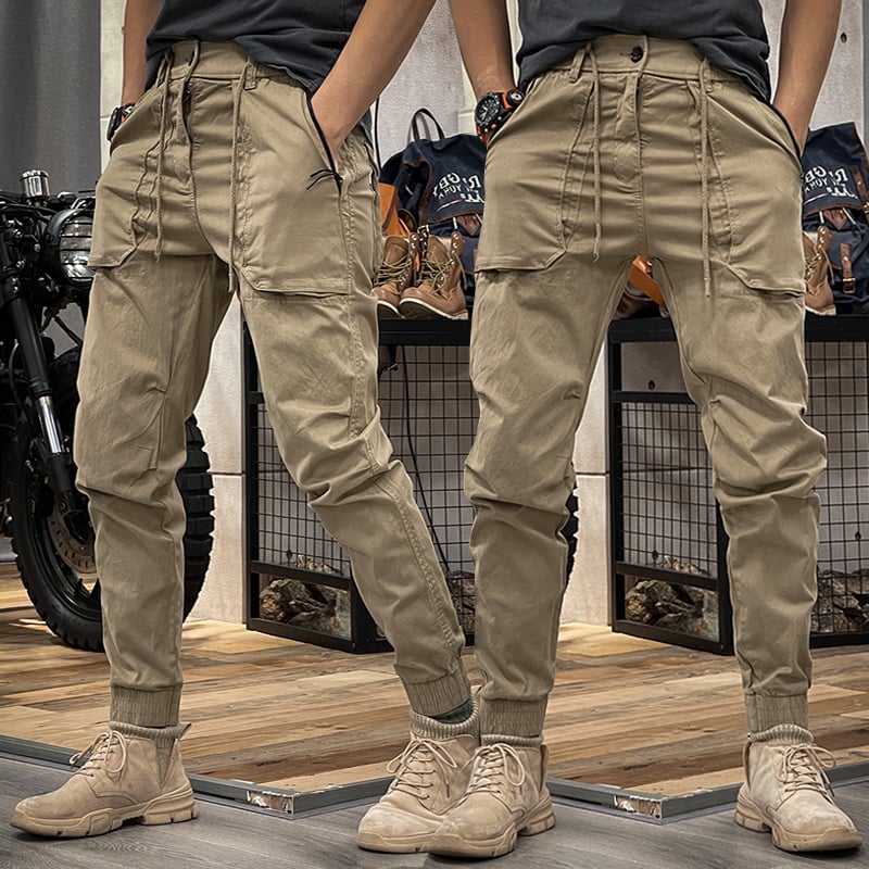 Flint | Dehnbare Cargohose für Männer-Khaki-S-Becker Boutique