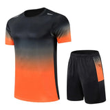 Florian | Zweiteiliges Sportbekleidungsset - Tshirt und Shorts-Orange-M-Becker Boutique