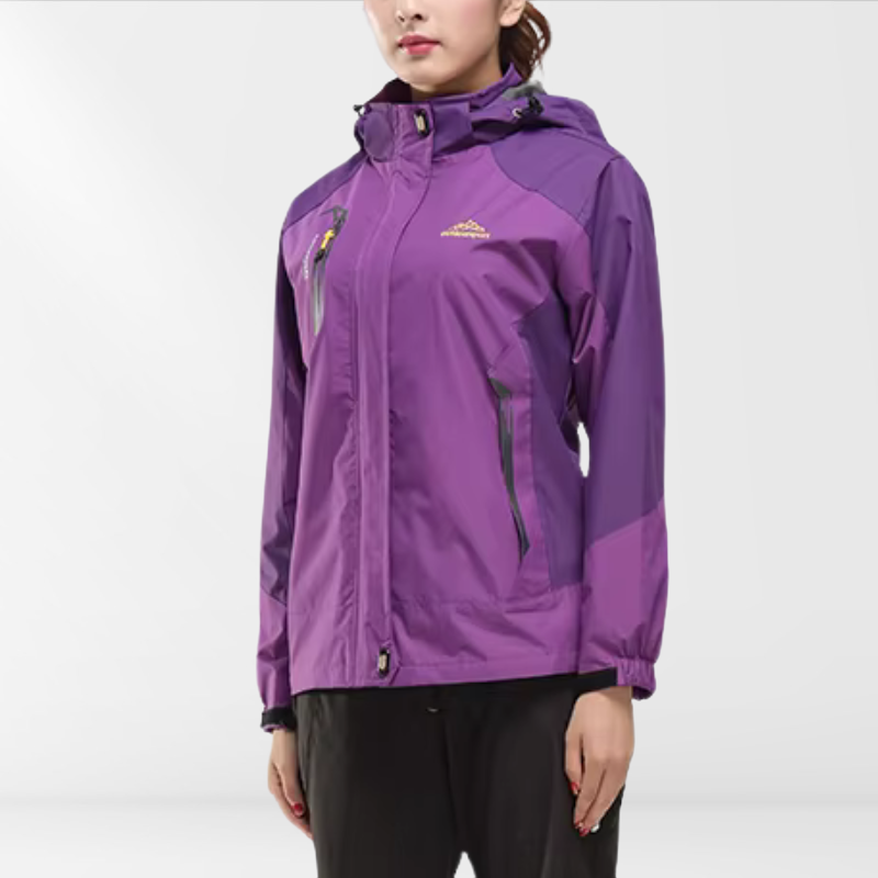 Outdoor-Wanderjacke Damen mit Kapuze | Wasserdicht