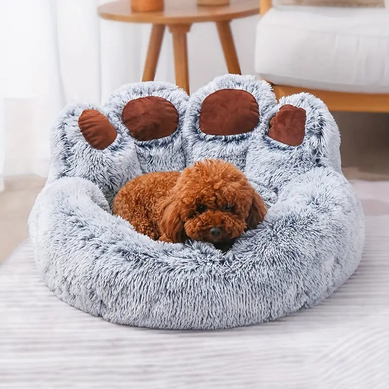 FurryFriend | Bärentatzen-Donutbett - beruhigendes Bett für Hunde-Becker Boutique