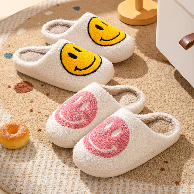 Fuzzy | Smile Anti-Rutsch-Hausschuhe mit Plüsch-Innenausstattung-Becker Boutique