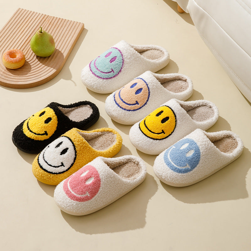 Fuzzy | Smile Anti-Rutsch-Hausschuhe mit Plüsch-Innenausstattung-Becker Boutique